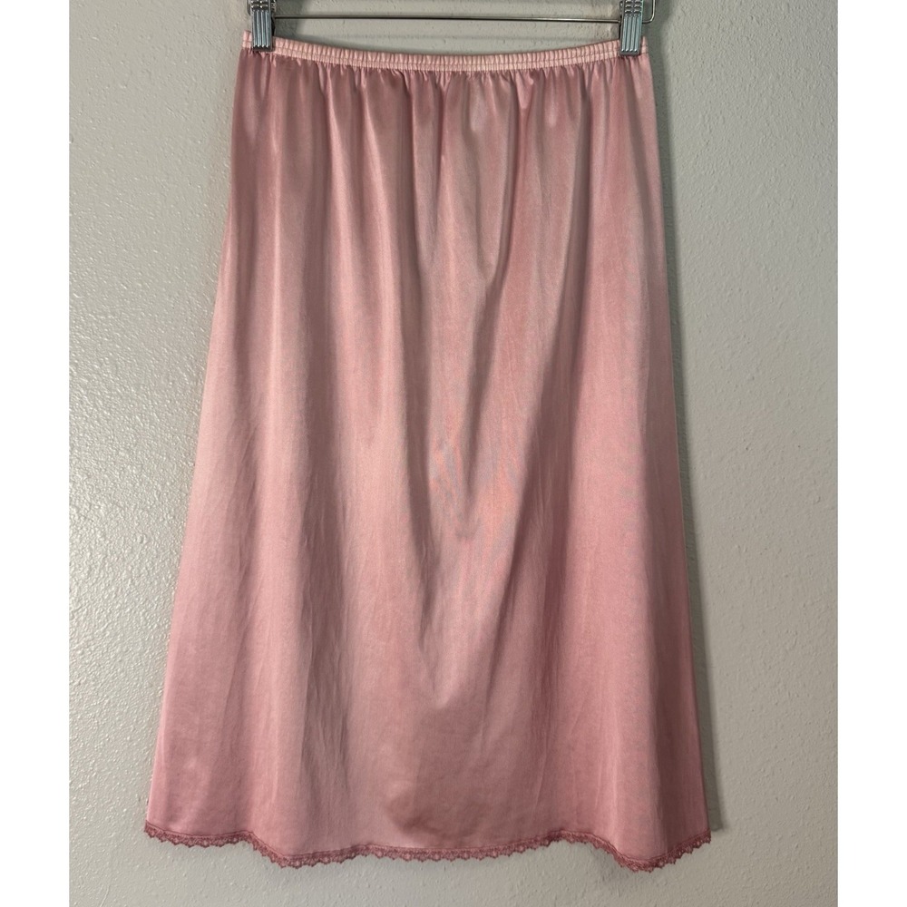 Vintage Vanity Fair Pink Antron III Nylon Half Slip OOAK Hand‎ Dyed S/M